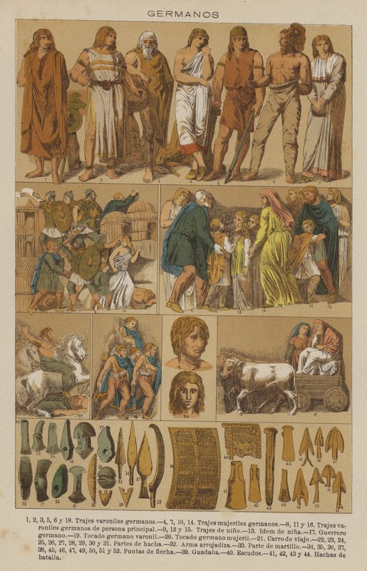 Germanos (colour litho) 作者 欧洲学校