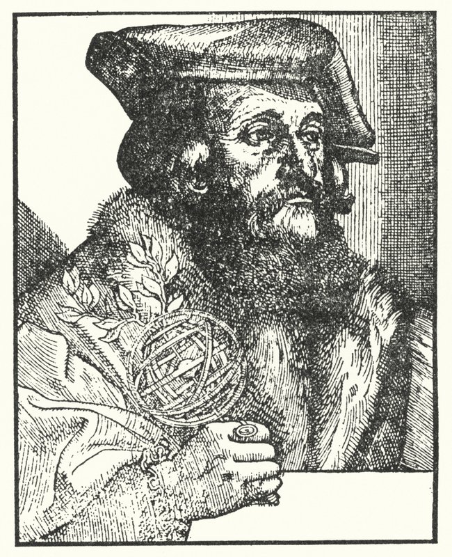 吉罗拉莫-弗拉卡索罗（Girolamo Fracastoro），他写了一首诗《梅毒与高卢雄鸡》（雕版画）。 作者 欧洲学校