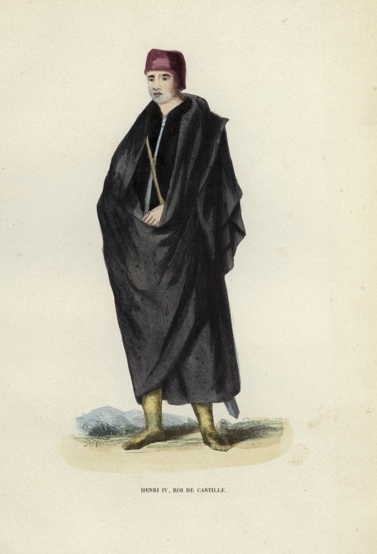 Henri IV, Roi De Castille (coloured engraving) 作者 欧洲学校