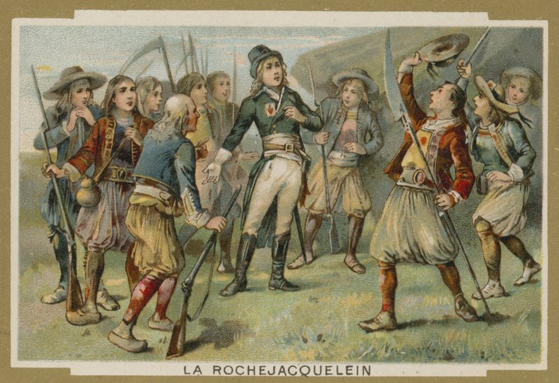 Henri de la Rochejacquelein对他的士兵，Vendee Revolt，法国大革命发表讲话 作者 欧洲学校