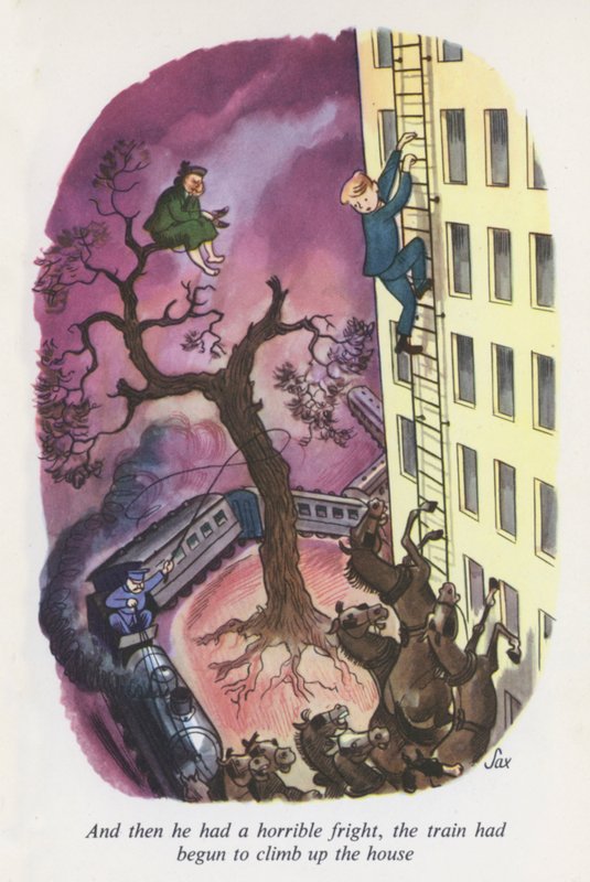埃米尔和侦探》插图（彩色石版画） 作者 欧洲学校
