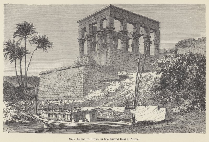 Island of Philae, or the Sacred Island, Nubia (engraving) 作者 欧洲学校