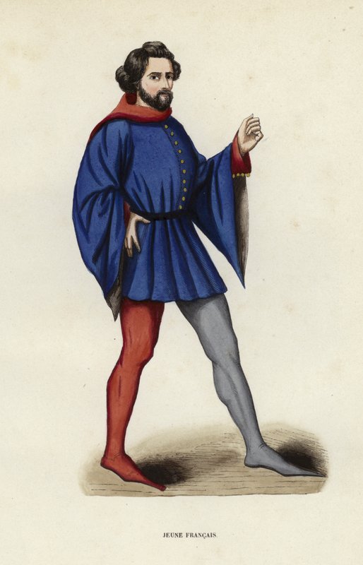 Jeune Francais (coloured engraving) 作者 欧洲学校