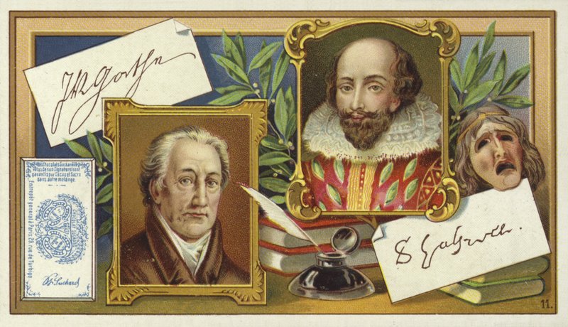 Johann Wolfgang von Goethe和Willliam Shakespeare 作者 欧洲学校