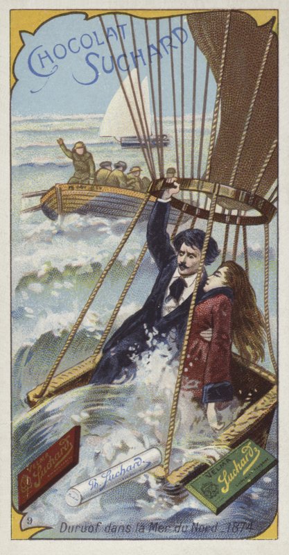 Jules Duruofs气球于1874年在北海降落 作者 欧洲学校