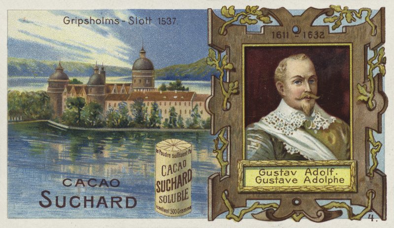 瑞典国王Gustavus Adolphus和Gripsholm城堡，Mariefred 作者 欧洲学校