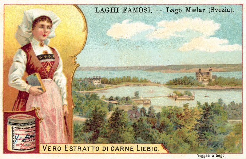 Lake Malar, Sweden (chromolitho) 作者 欧洲学校