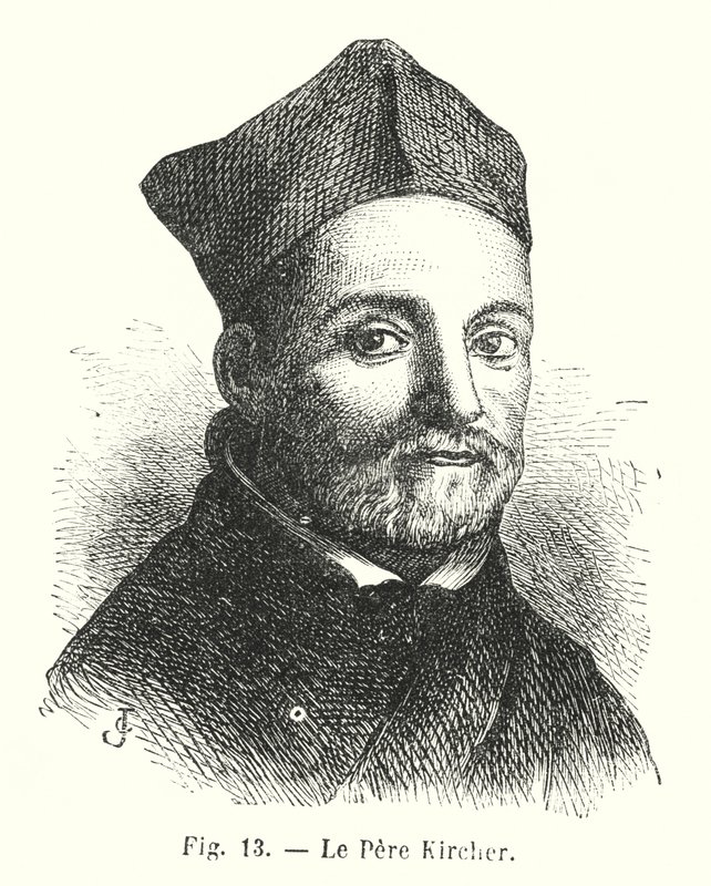 Le Pere Kircher（雕刻）。 作者 欧洲学校