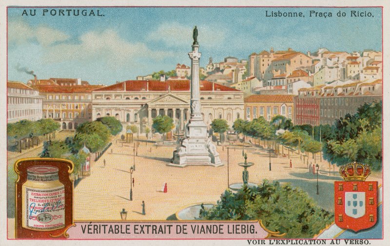 里斯本，Praca do Rossio 作者 欧洲学校