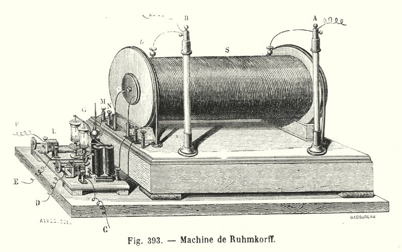 Machine de Ruhmkorff（雕刻） 作者 欧洲学校