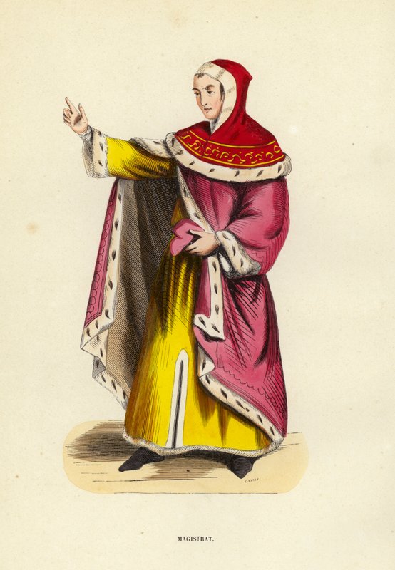 Magistrat (coloured engraving) 作者 欧洲学校