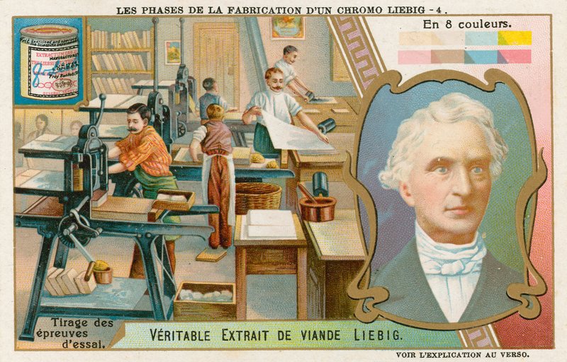 制作Liebig Chromolithograph 作者 欧洲学校