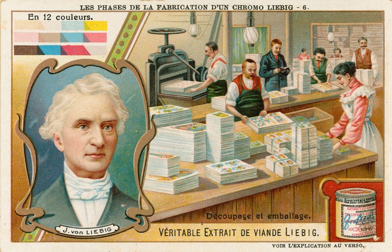 制作Liebig Chromolithograph 作者 欧洲学校