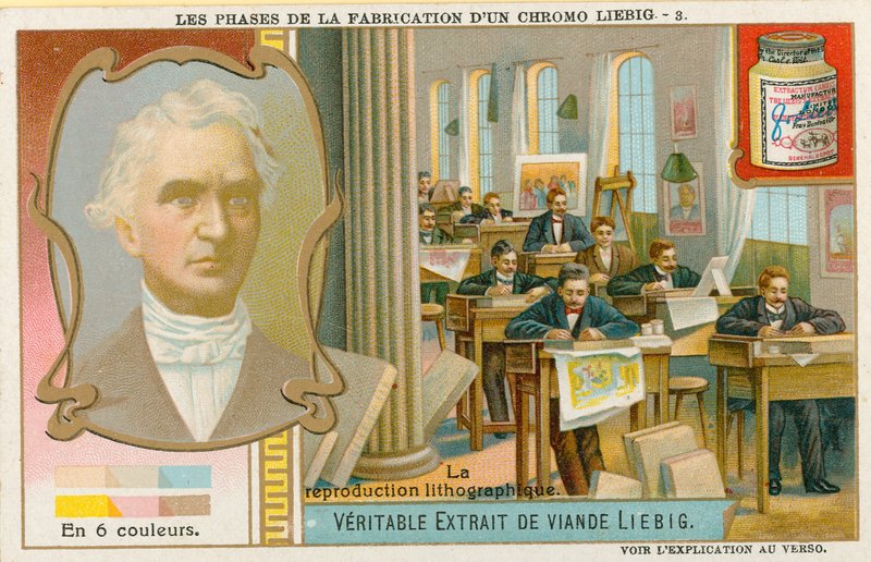 制作Liebig Chromolithograph 作者 欧洲学校