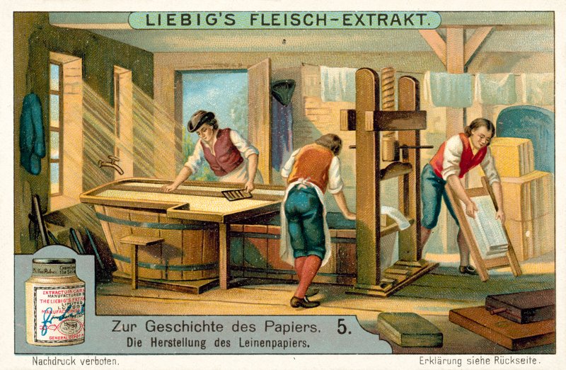 Manufacturing linen paper (chromolitho) 作者 欧洲学校