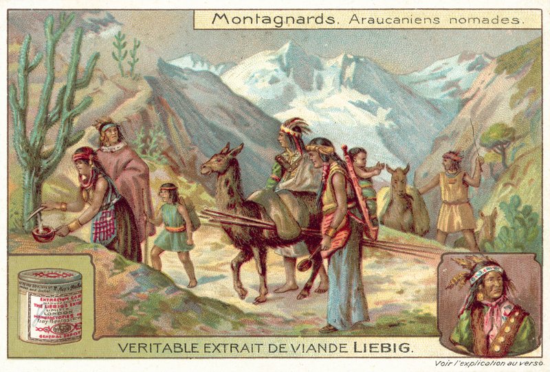 Mapuche nomads (chromolitho) 作者 欧洲学校