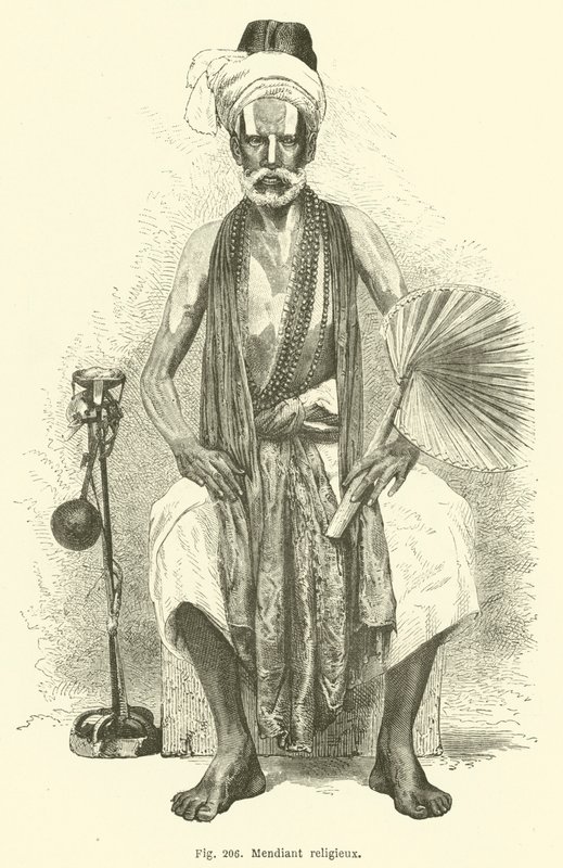 Mendiant religieux (engraving) 作者 欧洲学校