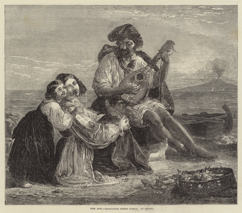 Neapolitan Fisher Family (engraving) 作者 欧洲学校