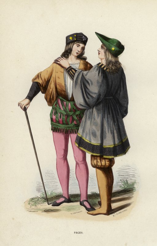 Pages (coloured engraving) 作者 欧洲学校