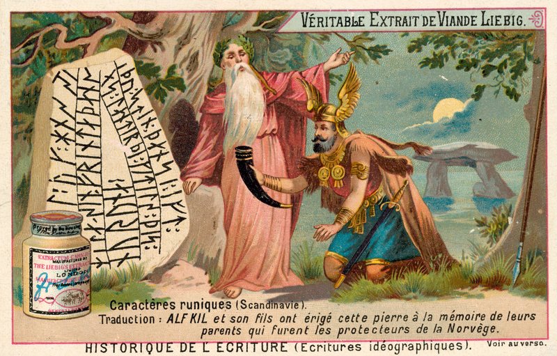 Scandinavian runes (chromolitho) 作者 欧洲学校