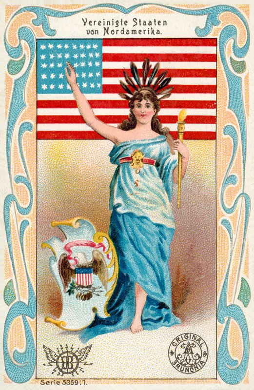 United States of America (chromolitho) 作者 欧洲学校