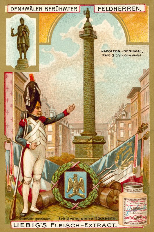 Vendome Column, monument to Napoleon, Paris (chromolitho) 作者 欧洲学校