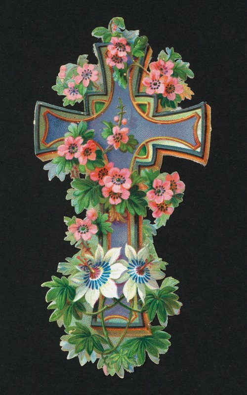 维多利亚时代的废品。圣十字(chromolitho) 作者 欧洲学校