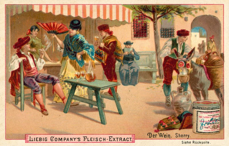Wine: Sherry (chromolitho) 作者 欧洲学校