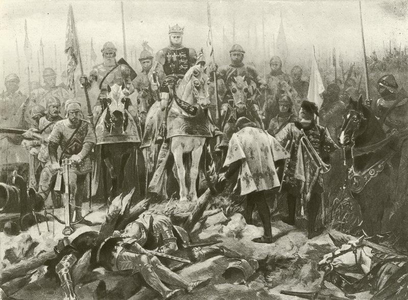 King Henry V. Act IV，Scene VII（凹版印刷） 作者 费利克斯·奥克塔维斯·卡尔·达利