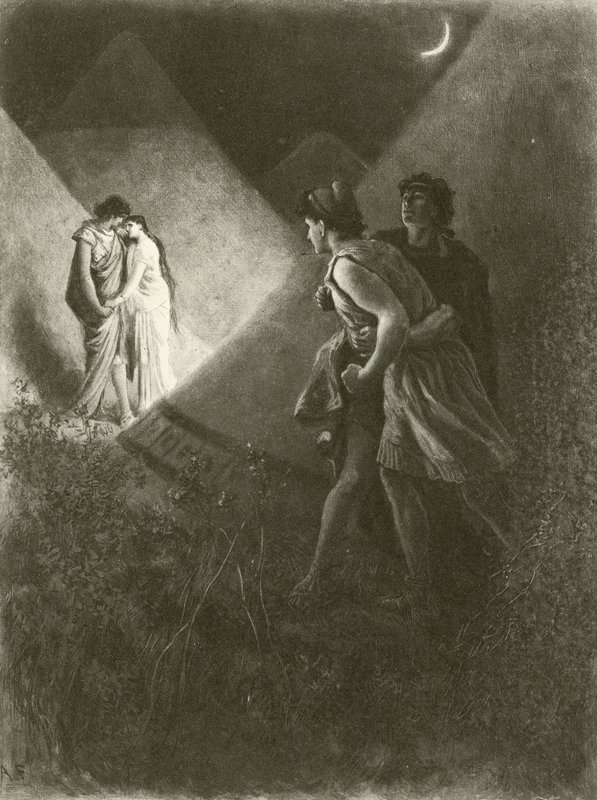 Troilus和Cressida。行动V-Scene II（凹版印刷） 作者 费利克斯·奥克塔维斯·卡尔·达利