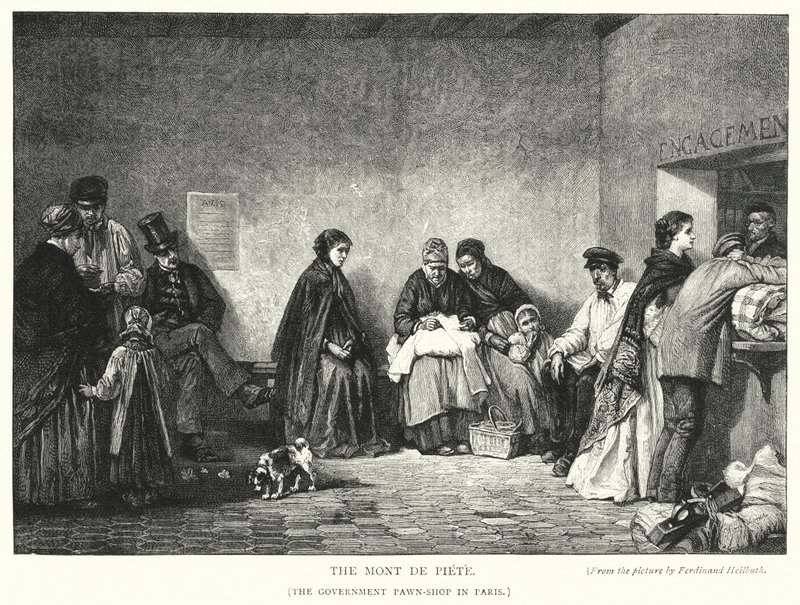 The Mont de Piete, the Government Pawn-Shop in Paris (engraving) 作者 费迪南德（后）希尔伯特