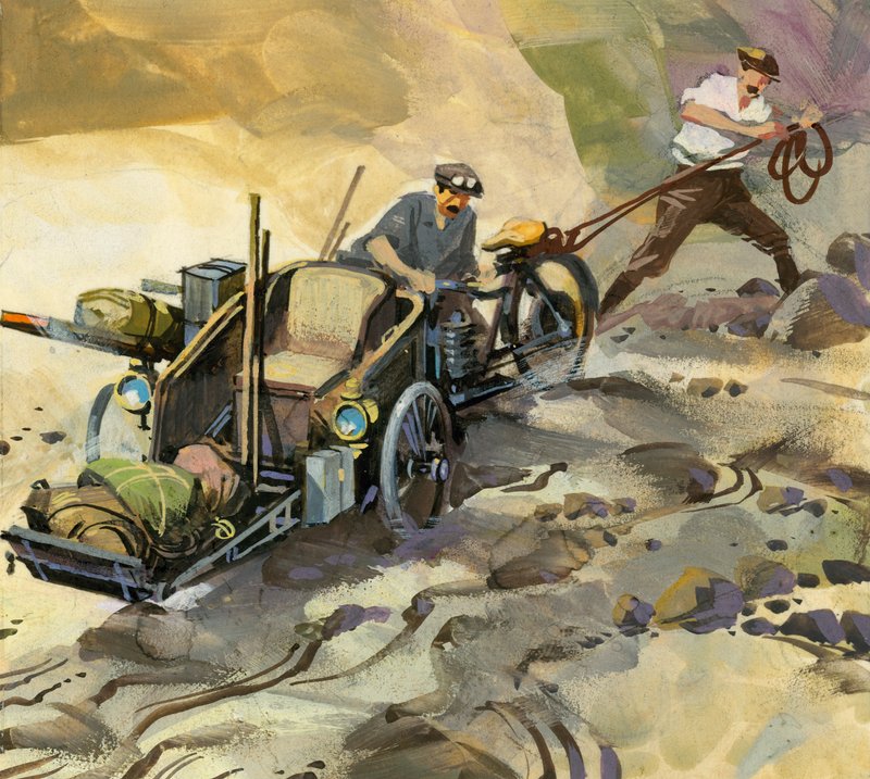 万里赛车（水粉画纸） 作者 费迪南多·塔科尼