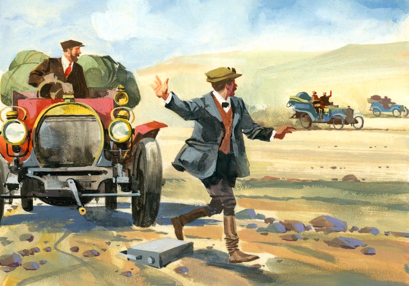 万里赛车（水粉画纸） 作者 费迪南多·塔科尼