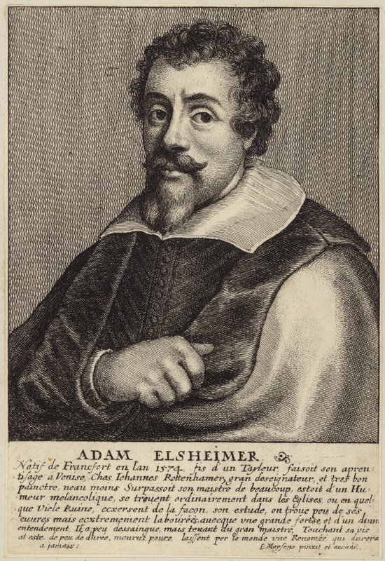 Adam Elsheimer的肖像 作者 佛兰芒学校