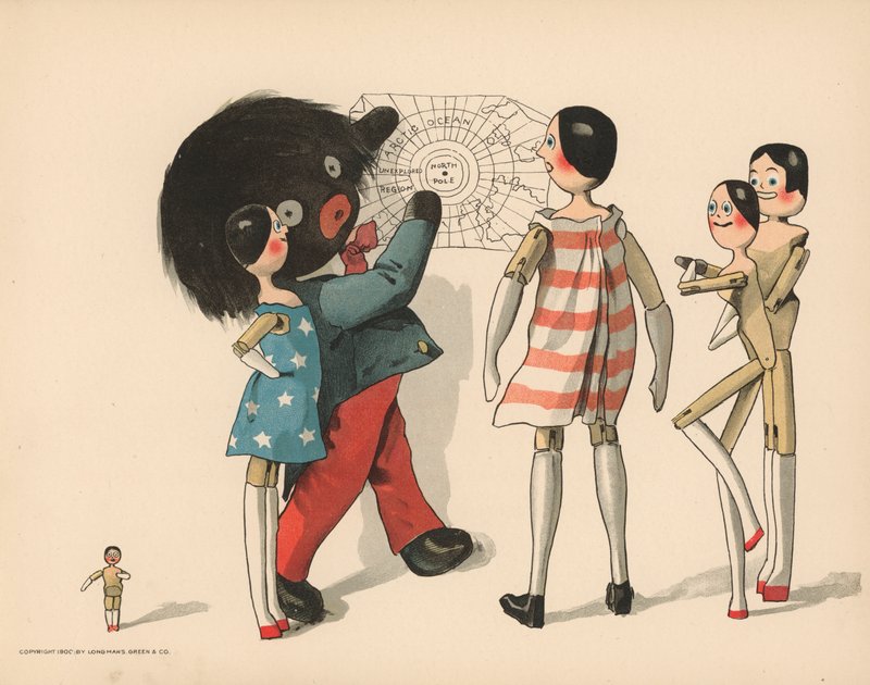 Golliwoggs极地冒险的例证 作者 弗洛伦斯·阿普顿