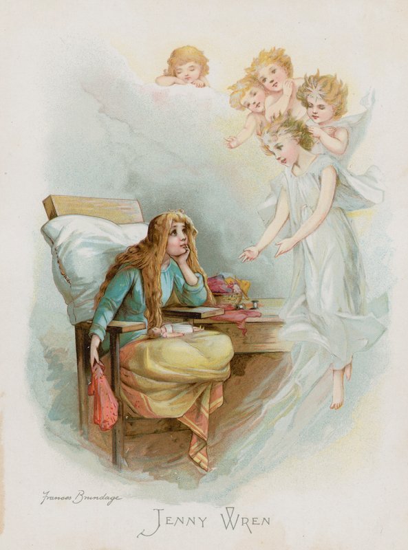 Jenny Wren (chromolitho) 作者 弗朗西斯·布伦戴奇