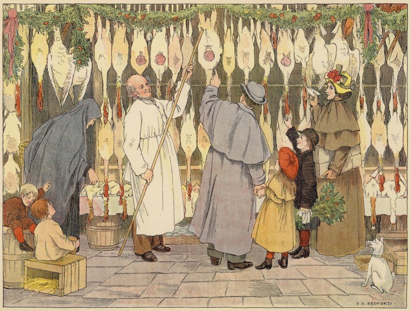 贝德福德的商店之书：Poulterer （彩色印刷版） 作者 弗朗西斯·唐金·贝德福德