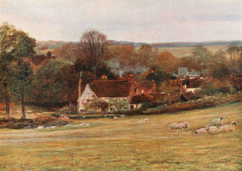 米尔顿的小屋和花园，Chalfont St Giles 作者 弗朗西斯·沃克