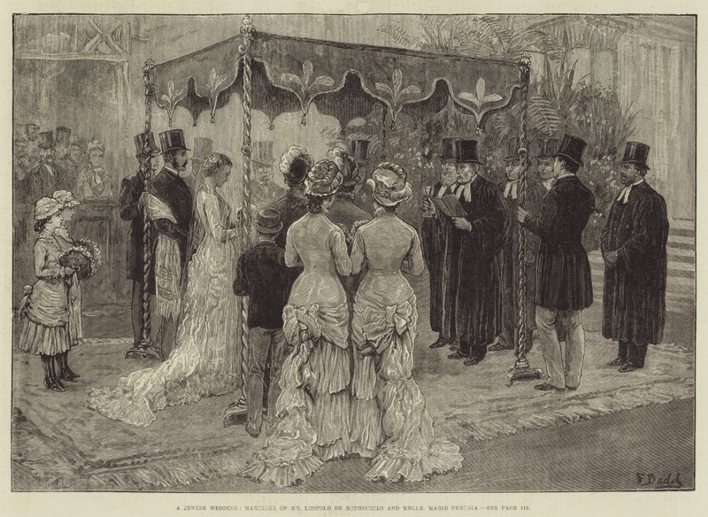 犹太人的婚礼，Leopold de Rothschild先生和Marie Perugia小姐的婚姻 作者 弗兰克·达德