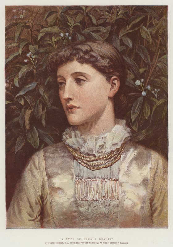 一种女性美（chromolitho） 作者 弗兰克·迪克塞