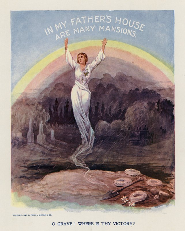 坟墓啊你的胜利在哪里？(彩色石版画） 作者 弗兰克·比尔德