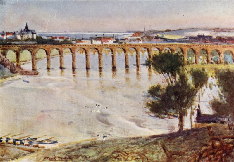 Berwick-on-Tweed（彩色石版画） 作者 弗兰克·索斯盖特
