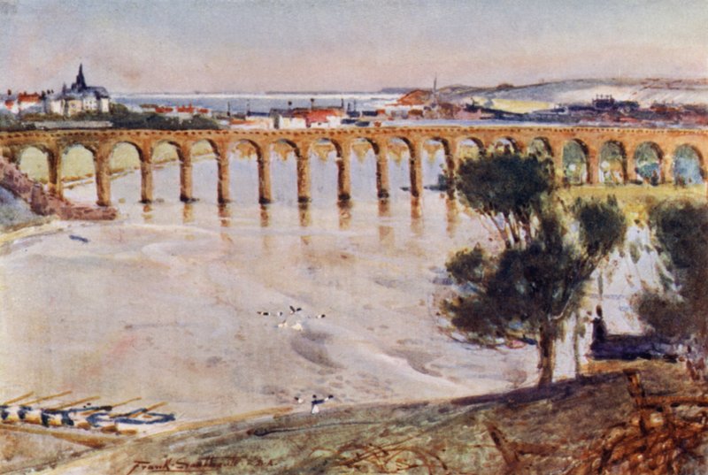 Berwick-on-Tweed (colour litho) 作者 弗兰克·索斯盖特