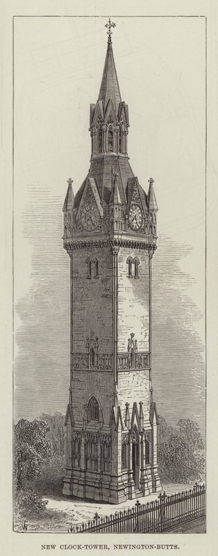 New Clock-Tower，Newington-Butts 作者 弗兰克沃特金斯