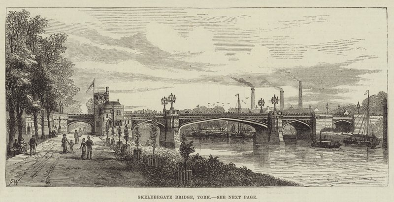 Skeldergate Bridge，约克 作者 弗兰克沃特金斯