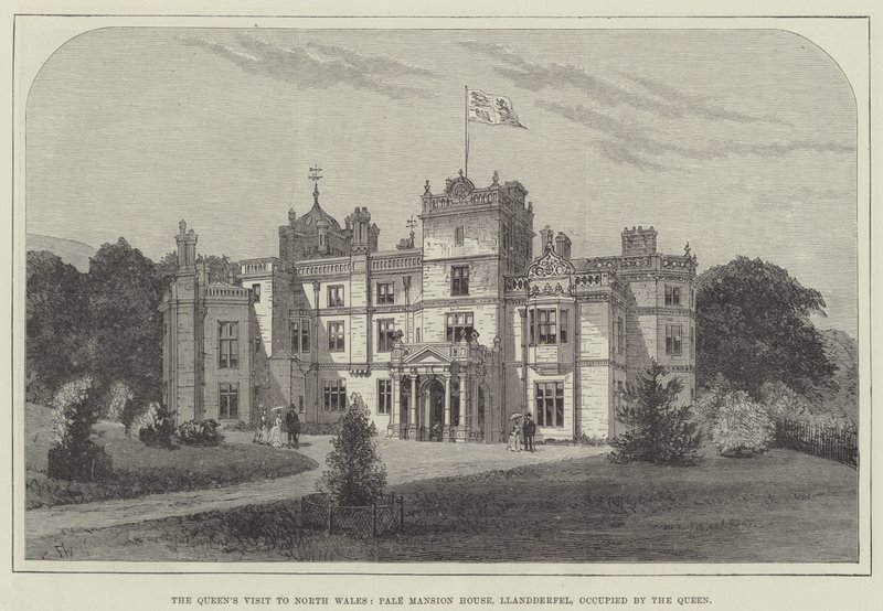 女王访问北威尔士，Pale Mansion House，Llandderfel，由女王占领 作者 弗兰克沃特金斯