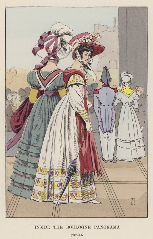 在布洛涅全景，1824年 作者 弗朗索瓦·库本（FrançoisCourboin）