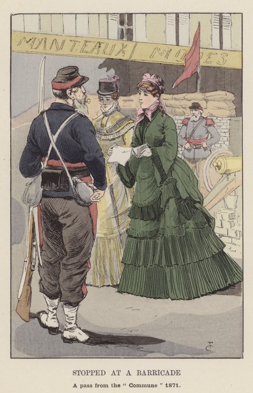 停在街垒，从公社1871年的通行证 作者 弗朗索瓦·库本（FrançoisCourboin）