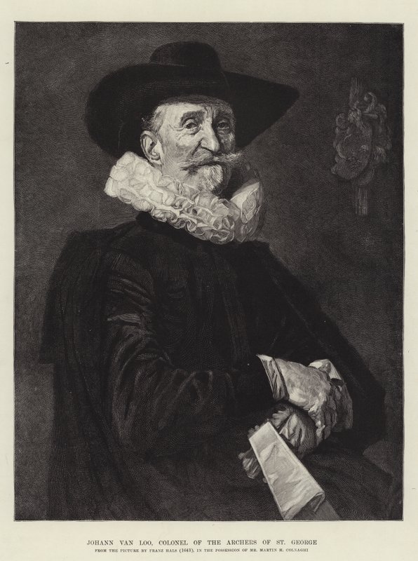 Johann van Loo，圣乔治弓箭手上校 作者 弗兰斯·哈尔斯（Frans Hals）