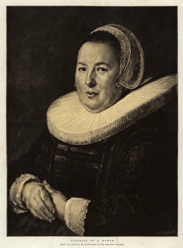 一个女人的肖像 作者 弗兰斯·哈尔斯（Frans Hals）